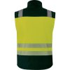 Softshell třídy 2 HV, odnímatelné rukávy, segmentové pásky pro dobrou viditelnost v nebezpečném prostředí nebo při slabém osvětlení. (Barva Fluo žlutá-Černá, Velikost 3XL)