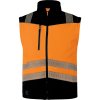 Softshell třídy 2 HV, odnímatelné rukávy, segmentové pásky pro dobrou viditelnost v nebezpečném prostředí nebo při slabém osvětlení. (Barva Fluo žlutá-Černá, Velikost 3XL)