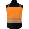 Softshell třídy 2 HV, odnímatelné rukávy, segmentové pásky pro dobrou viditelnost v nebezpečném prostředí nebo při slabém osvětlení. (Barva Fluo žlutá-Černá, Velikost 3XL)