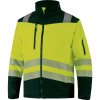 Softshell třídy 2 HV, odnímatelné rukávy, segmentové pásky pro dobrou viditelnost v nebezpečném prostředí nebo při slabém osvětlení. (Barva Fluo žlutá-Černá, Velikost 3XL)