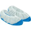 Ochranný návlek prodávaný v balení po 50 párech nabízí vodotěsnou podrážku a zároveň kombinuje prodyšnost a podporu chodidla (Barva Modrá-Bílá, Velikost Univerzální)