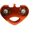 Dvojitá kladka na kuličkových ložiscích pro snadný pohyb po laně, jako na zip line (Barva Oranžová, Velikost -)