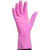 Rukavice s chemickou ochranou, odolné vůči mírně agresivním látkám, ideální pro potravinářský průmysl (Barva Růžová, Velikost 6/7)