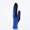 Rukavice s mechanickou ochranou, ideální pro přesnou práci v prostředí s výskytem olejů (Barva Modrá-Černá, Velikost 7)