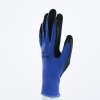 Rukavice s mechanickou ochranou, ideální pro přesnou práci v prostředí s výskytem olejů (Barva Modrá-Černá, Velikost 7)