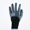 RUKAVICE ŠEDÉ PES/NITRIL 10 (Barva Černá-Šedá, Velikost 7)