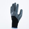 RUKAVICE ŠEDÉ PES/NITRIL 10 (Barva Černá-Šedá, Velikost 7)