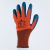 Rukavice s mechanickou ochranou a velmi dobrým úchopem v mokrém nebo suchém prostředí díky svému ekologicky zodpovědnému povrstvení (Barva Oranžová-Modrá, Velikost 7)