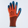 Rukavice s mechanickou ochranou a velmi dobrým úchopem v mokrém nebo suchém prostředí díky svému ekologicky zodpovědnému povrstvení (Barva Oranžová-Modrá, Velikost 7)