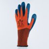 Rukavice s mechanickou ochranou a velmi dobrým úchopem v mokrém nebo suchém prostředí díky svému ekologicky zodpovědnému povrstvení (Barva Oranžová-Modrá, Velikost 7)