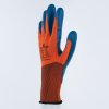 Rukavice s mechanickou ochranou a velmi dobrým úchopem v mokrém nebo suchém prostředí díky svému ekologicky zodpovědnému povrstvení (Barva Oranžová-Modrá, Velikost 7)