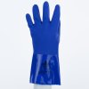 Rukavice s chemickou ochranou a dobrým úchopem manipulovaných předmětů, odolné vůči olejům a uhlovodíkům (Barva Modrá, Velikost 8)