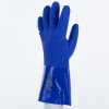 Rukavice s chemickou ochranou a dobrým úchopem manipulovaných předmětů, odolné vůči olejům a uhlovodíkům (Barva Modrá, Velikost 8)