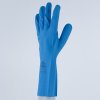 Velmi pohodlné rukavice s chemickou ochranou, ideální pro potravinářský průmysl (Barva Modrá, Velikost 7/8)