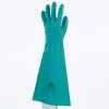 Rukavice s chemickou ochranou chránící předloktí, spojující pohodlí a dlouhou životnost, ideální pro potravinářský průmysl (Barva Zelená, Velikost 8/9)