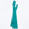 Rukavice s chemickou ochranou chránící předloktí, spojující pohodlí a dlouhou životnost, ideální pro potravinářský průmysl (Barva Zelená, Velikost 8/9)
