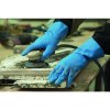Rukavice chemickou ochranou splňující více norem, spojující pohodlí a dlouhou životnost, ideální pro potravinářský průmysl (Barva Modrá, Velikost 6/7)