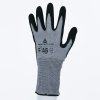 Protiporézní rukavice úrovně F, ideální pro těžkou práci v prostředí s výskytem olejů nebo ve vlhkém prostředí (Barva Šedá-Černá, Velikost 6)