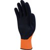 Rukavice s mechanickou ochranou a velmi dobrou prodyšností, snadno identifikovatelné díky fluorescenčnímu podkladu, ideální do prostředí s výskytem vody (Barva Fluo žlutá-Černá, Velikost 7)