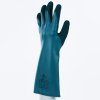 Pohodlné protiporézní rukavice úrovně C s chemickou ochranou, vysoce viditelný podklad, ideální pro dlouhodobou práci s uhlovodíky (Barva Zelená, Velikost 8)