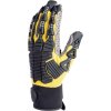 Protiporézní rukavice úrovně B odolné vůči nárazu, ideální pro víceúčelové práce (Barva Žlutá-Šedá-Černá, Velikost 8)