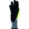 Rukavice odolné vůči nárazu vhodné pro těžké práce, mimořádně pružné a lehké díky zpevněním z PVC ve tvaru plástu (Barva Žlutá-Šedá-Černá, Velikost 8 (M))