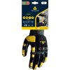 Dotykové rukavice, vysoce odolné vůči nárazu a pořezu díky ochraně všech kloubů (Barva Žlutá-Šedá-Černá, Velikost 8)