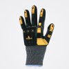 Dotykové rukavice, vysoce odolné vůči nárazu a pořezu díky ochraně všech kloubů (Barva Žlutá-Šedá-Černá, Velikost 8)