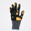 Dotykové rukavice, vysoce odolné vůči nárazu a pořezu díky ochraně všech kloubů (Barva Žlutá-Šedá-Černá, Velikost 8)