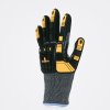 Dotykové rukavice, vysoce odolné vůči nárazu a pořezu díky ochraně všech kloubů (Barva Žlutá-Šedá-Černá, Velikost 8)