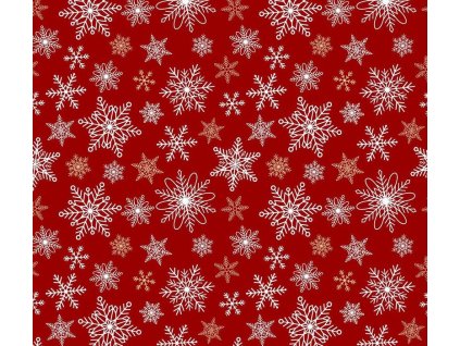 vločky na červené