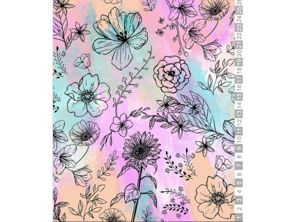 úplet duhové květy