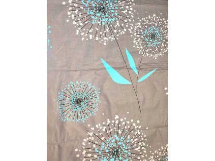 chmýří tyrkys na šedé