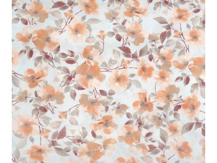 květy béžové na šedém