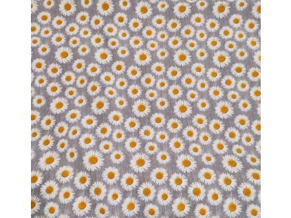 loneta kopretiny na šedé