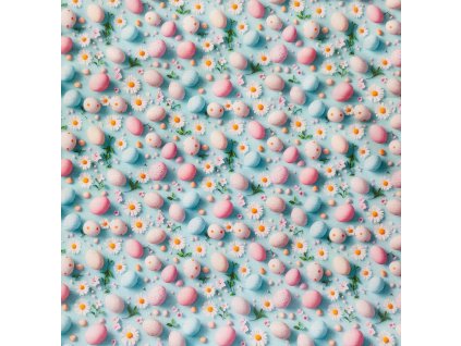 velikonoční vajíčka v kopretinách