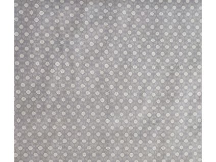 jemné kytičky na šedé