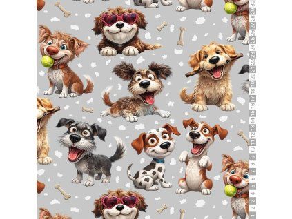 úplet pejsci na šedé