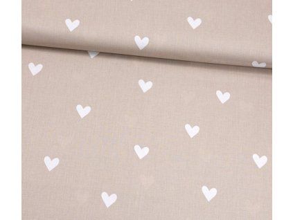 srdíčka na béžové