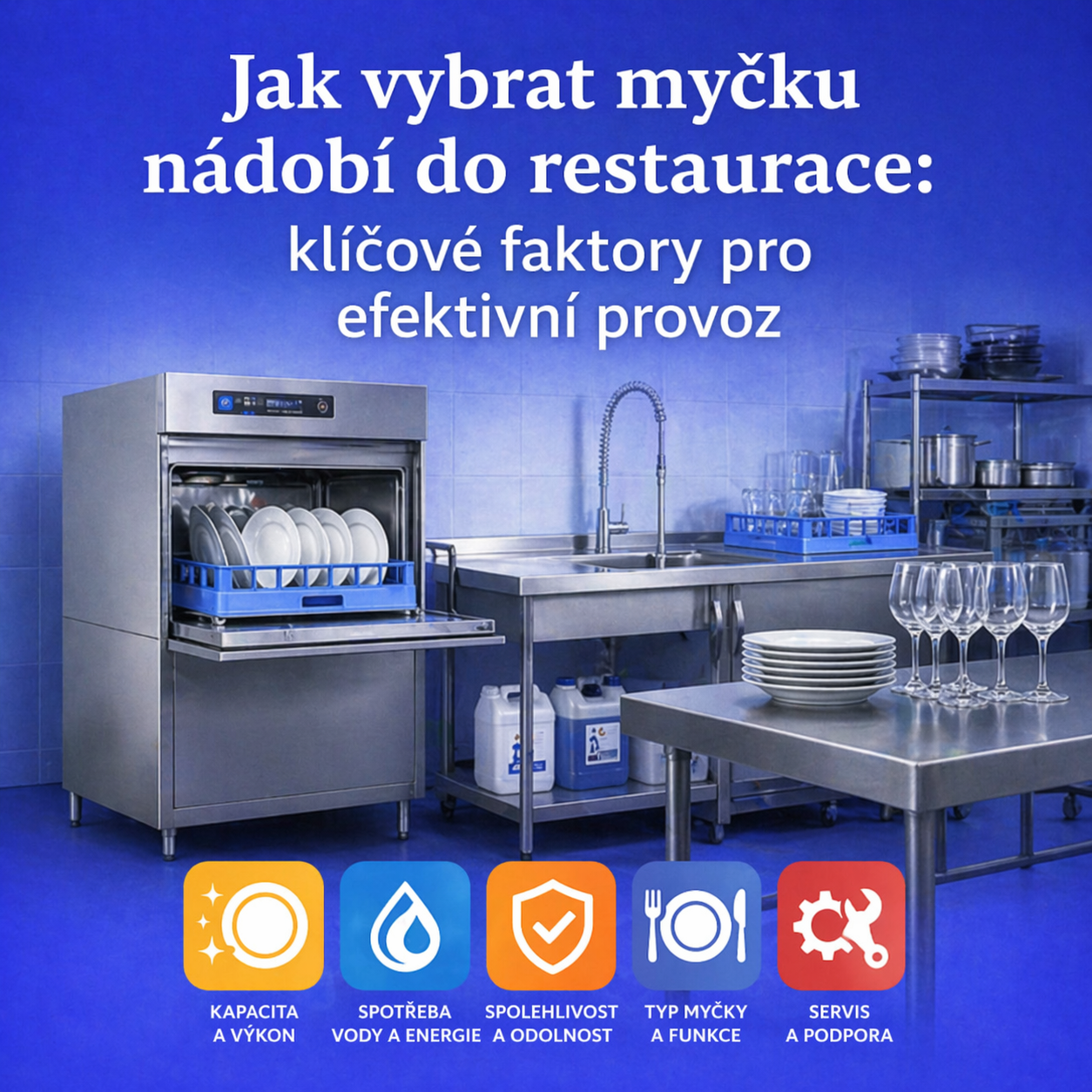 Jak vybrat myčku nádobí do restaurace