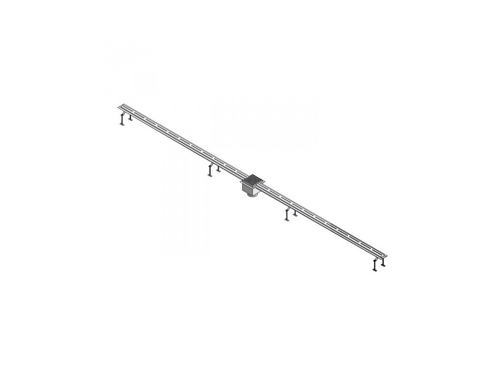 nerezovy sterbinovy zlabek sanela slkn 01l pro koupaliste delka 2 m