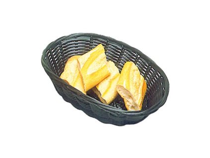 kosik ovalny 23x15x6 cm polypropylen cerny