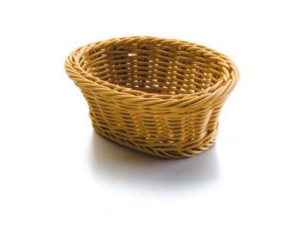 kosik na pecivo polypropylen ovalny svetly 280 x 160 x 85 mm