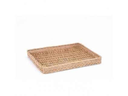 kosik na pecivo prirodni prouti 400 x 300 x 60 mm