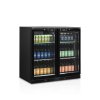 minibar prosklene kridlove dvere cerna tefcold db201h
