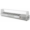 pizza chladici pultova vitrina asber gv 135 5x gn 14 delka 1342 mm