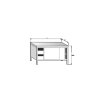 stolova nastavba nerezova skrinova posuvna dvirka rozmer s x h x v 1500 x 300 x 650 mm