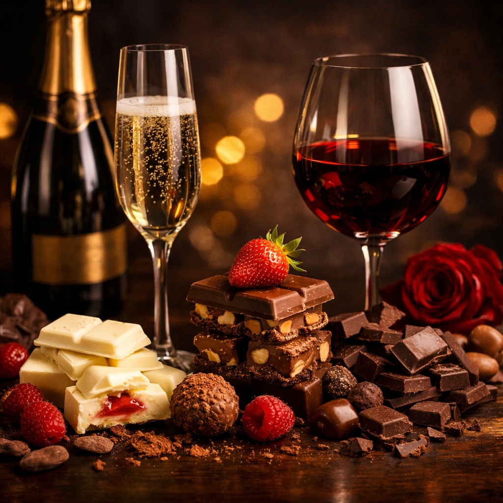 Dokonalý pár: víno a čokoláda