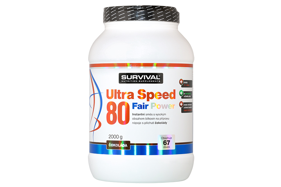 Ultra Speed 80 Fair Power Příchuť: ledová káva-smetana, Balení: 2000 g