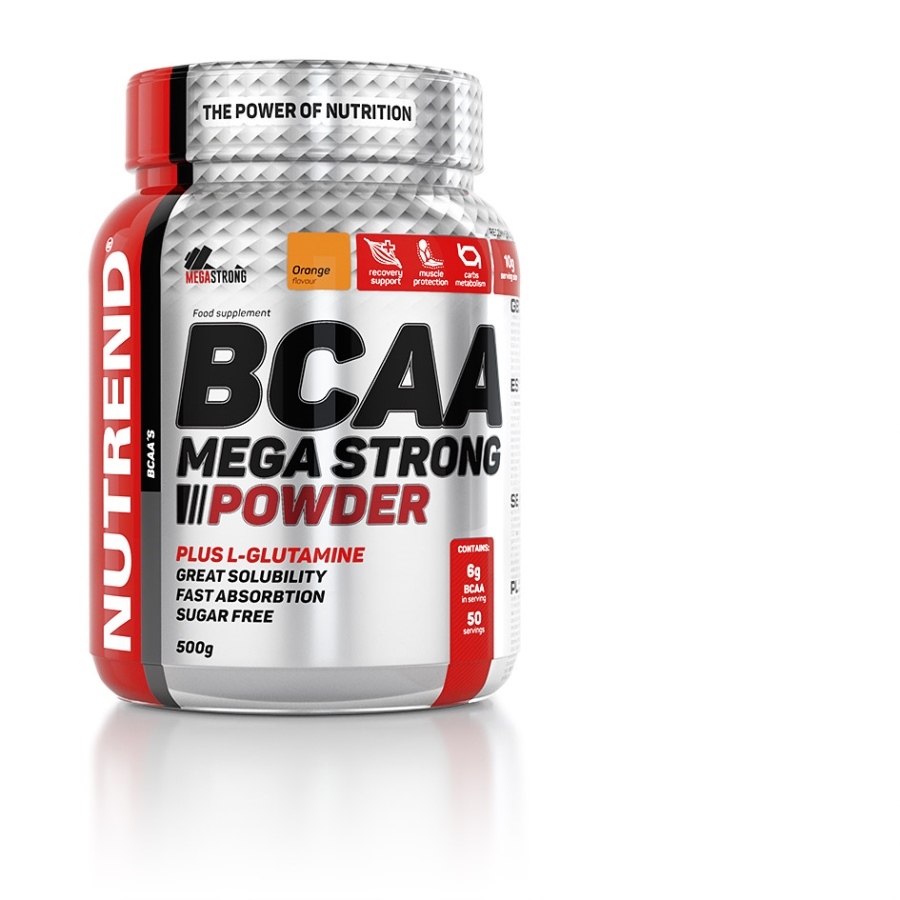 BCAA Mega Strong Powder 500g Příchuť: Pomeranč, Balení: 500 g